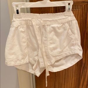 White comfy shorts!